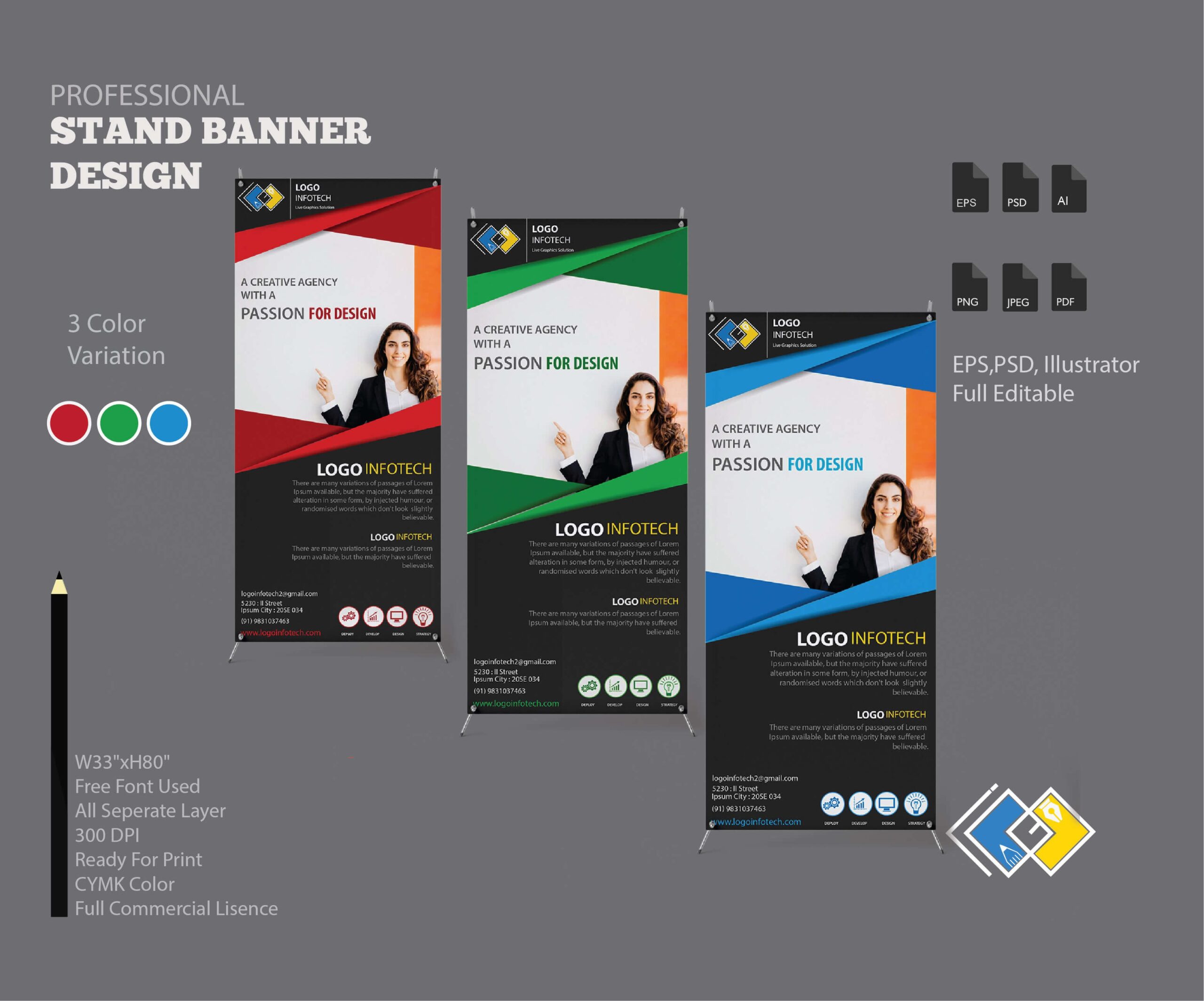 logo banner design